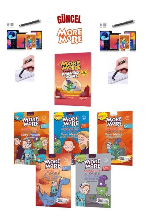 More&More 5 Animated Stories–MARS MISSION(5.Sınıf 5 Kitap İngilizce Hikaye Kitabı)+Dokunmatik Kalem