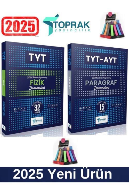 Toprak Yayınları 2025 Tyt Fizik32-TytAyt Paragraf15 Deneme Seti+Kalemlik