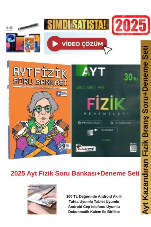 Ertan Sinan Şahin 2025 Ayt Fizik Soru Bankası+Kafa Dengi  AYT Fizik 30 lu Deneme+Android Kalem