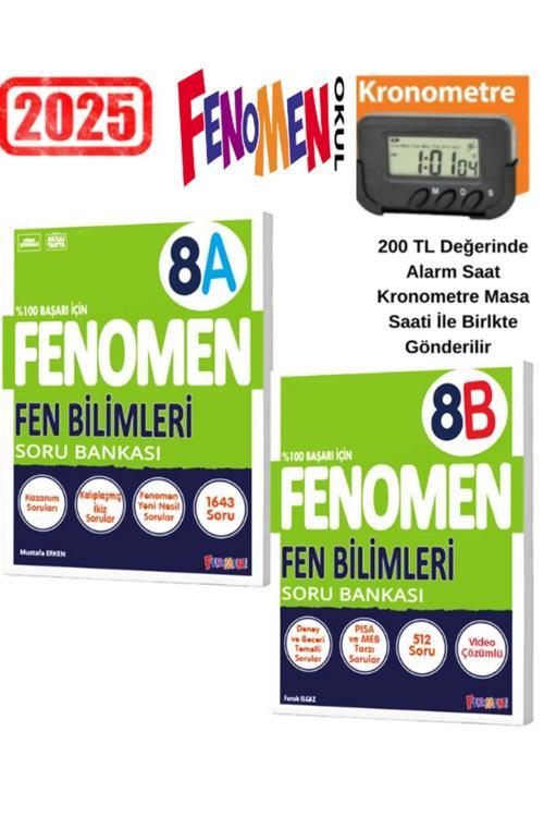 2025 Kurmay 8.Sınıf Lgs Hazırlık Fen Bilimleri 8A-8B Soru Bankası+Kronometre