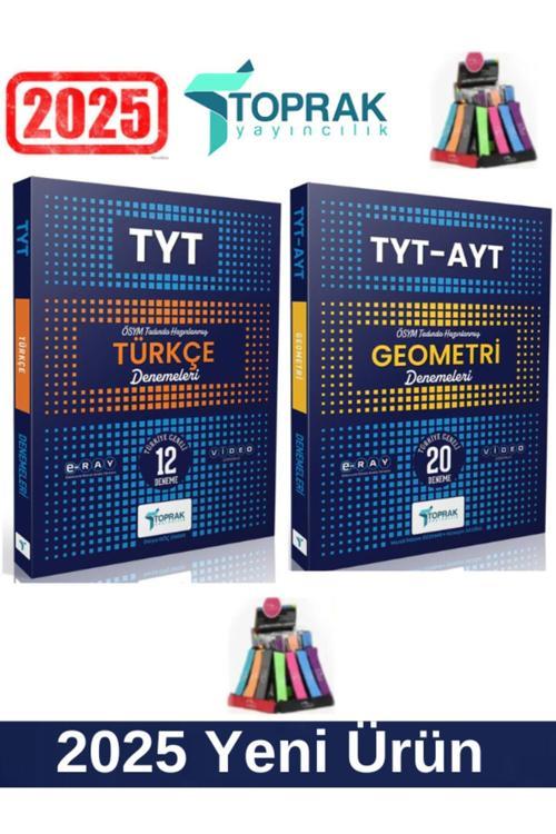 Toprak Yayınları 2025 Tyt Türkçe12-TytAyt Geometri20 Deneme Seti+Kalemlik