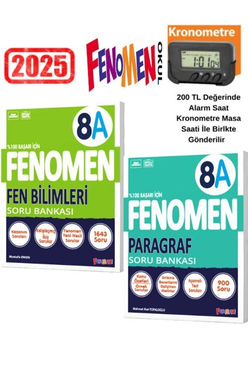 2025 Kurmay 8.Sınıf Lgs Hazırlık Fen Bilimleri 8A-Paragraf 8A Soru Bankası+Kronometre