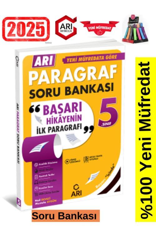 Arı Yayıncılık 2025 5.Sınıf Paragraf  Video Çözümlü Soru Bankası Seti+Kalemlik