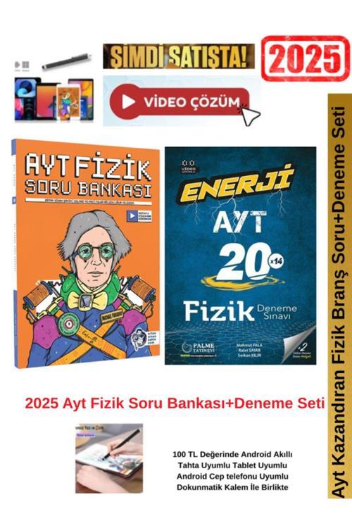Ertan Sinan Şahin 2025 Ayt Fizik Soru Bankası+Palme AYT Fizik Enerji 20 Deneme Seti+AndroidKalem