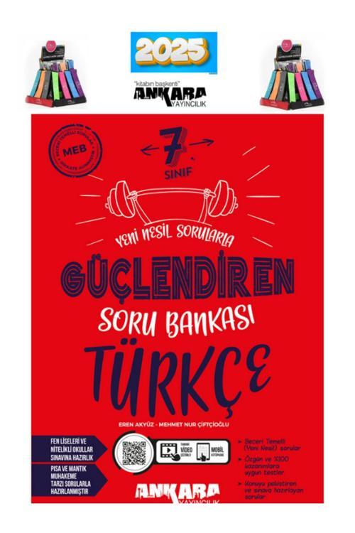 Ankara 7.Sınıf Türkçe Video Çöz.Soru Bankası+Kalemlik