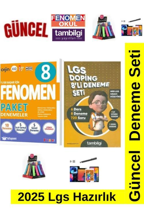 Güncel 8.Sınıf Lgs Tüm Dersler 10 Paket Deneme+Tam Bilgi Doping 8 li Deneme+Kalem+Kalemlik