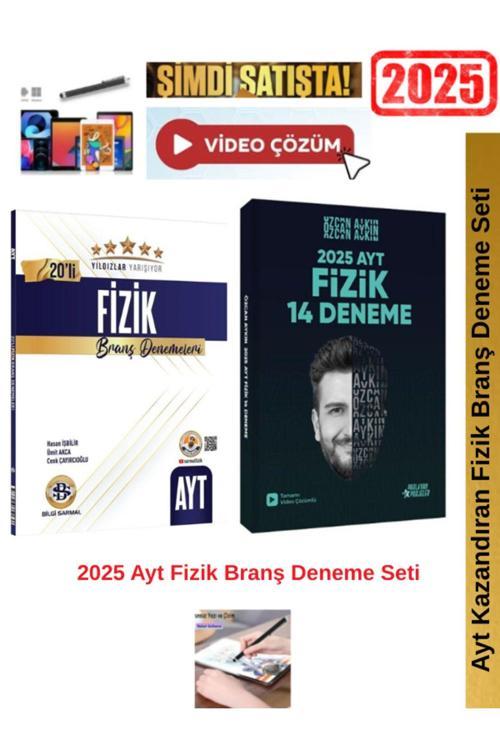Yıldızlar Yarışıyor Ayt Fizik 20 li Deneme+Özcan Aykın 2025 Ayt Fizik 14lü Deneme Seti+Android Kalem