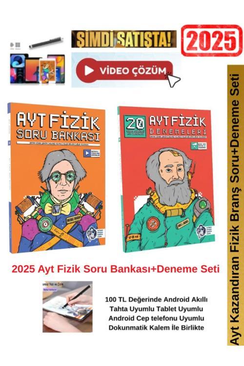 Ertan Sinan Şahin 2025 Ayt Fizik Soru Bankası+Ertan Sinan Şahin AYT Fizik 20 Deneme+Kalem