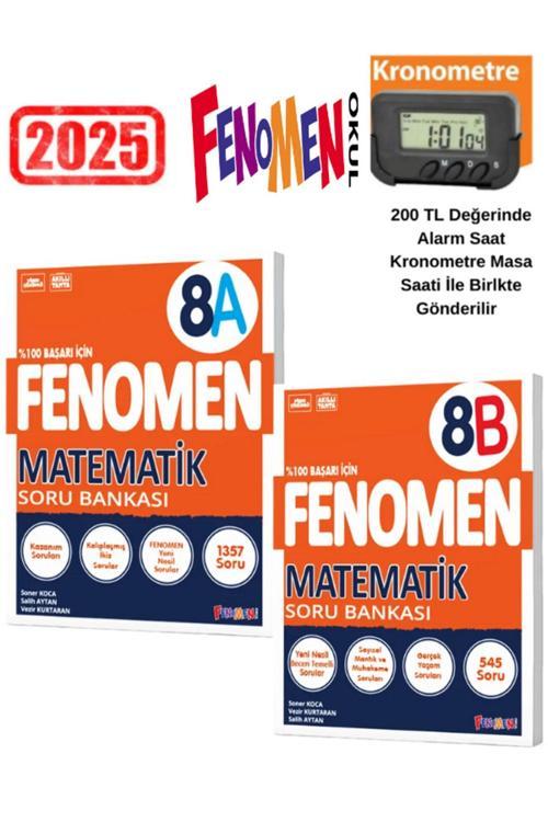 2025 Kurmay 8.Sınıf Lgs Hazırlık Matematik 8A-8B Soru Bankası+Kronometre