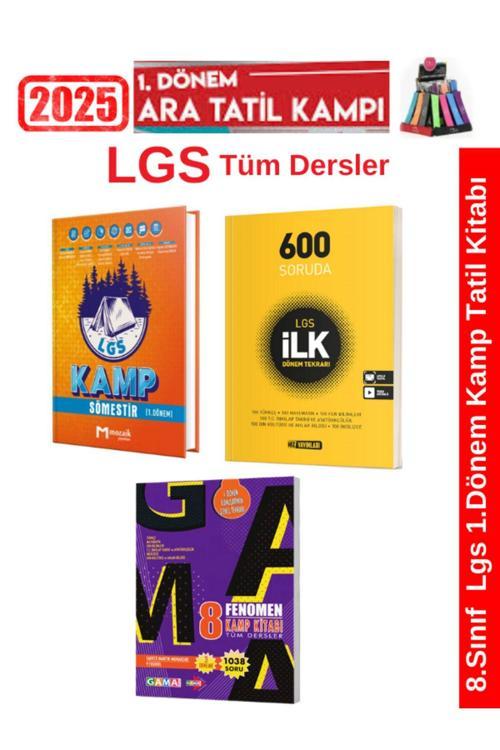 Mozaik 8.Sınıf Lgs 1.Dönem Kamp Soru+Hız 600 Soruda 1.Dönem+Fenomen 1.Dönem Kamp Soru