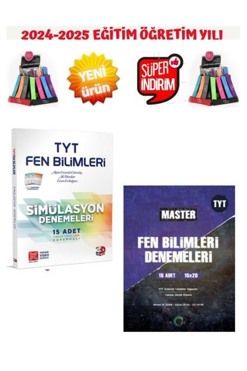 3d 2025 Tyt Fen Bilimleri 15 Deneme+Okyanus Master Tyt Fen 25x20 Deneme+Kalemlik