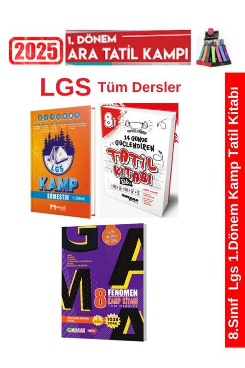 Mozaik 8.Sınıf Lgs 1.Dönem Kamp Tatil+2025 Ankara 1.Dönem Soru+Fenomen 1.Dönem Kamp Soru Kalemlik