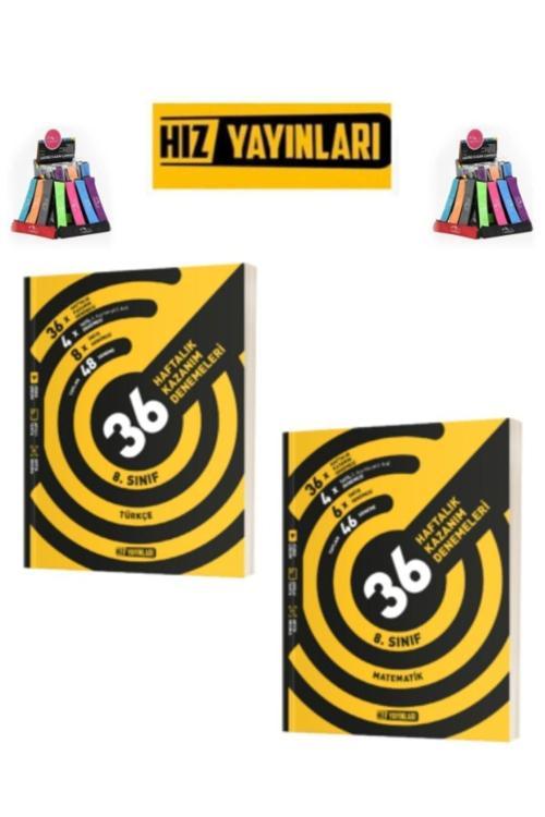 Güncel 8.Sınıf Lgs Hazırlık Türkçe-Matematik 36 Haftalık Kazanım Deneme Seti(Yeni Ürün)+Kalemlik