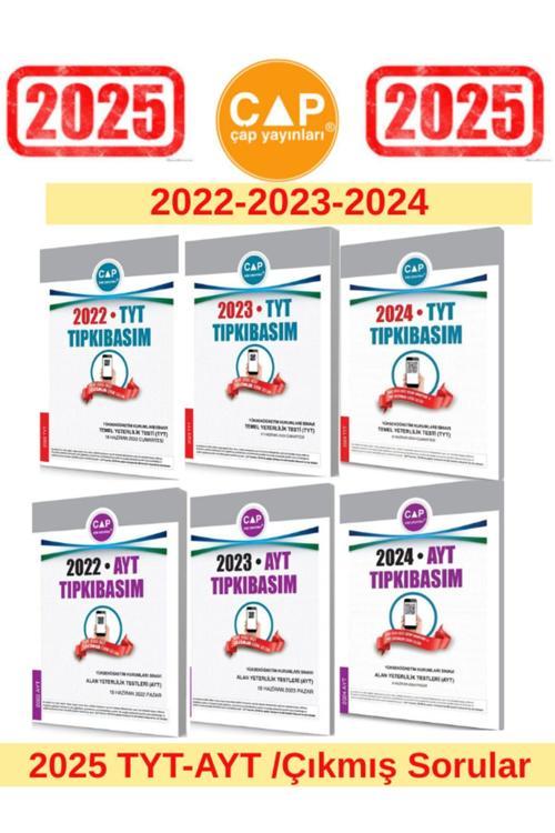 Çap Yayınları 2025 Tyt-ayt Sınıvı Için 22-23-24 Tyt-22-23-24 Ayt Tıpkı Basım Çıkmış Sorular