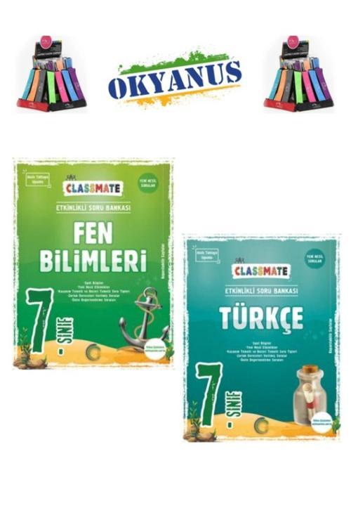 Güncel 7.Sınıf Classmate  Fen Bilimleri-Türkçe  Etkinlikli Soru Bankası+Kalemlik