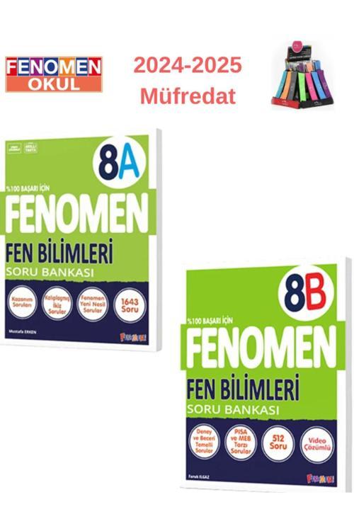 Güncel  8. Sınıf Lgs Fen Bilimleri Soru Bankaları (A-B)Kolay-Zor +Kalemlik