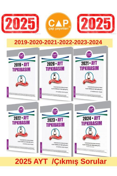 Çap Yayınları 2025 Ayt Sınavı 2019-2020-2021-2022-2023-2024 Tıpkı Basım Çıkmış Sorular