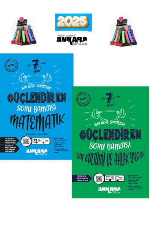 Ankara 7.Sınıf Matematik-Din Soru Bankası+ Cambridge Kalemlik