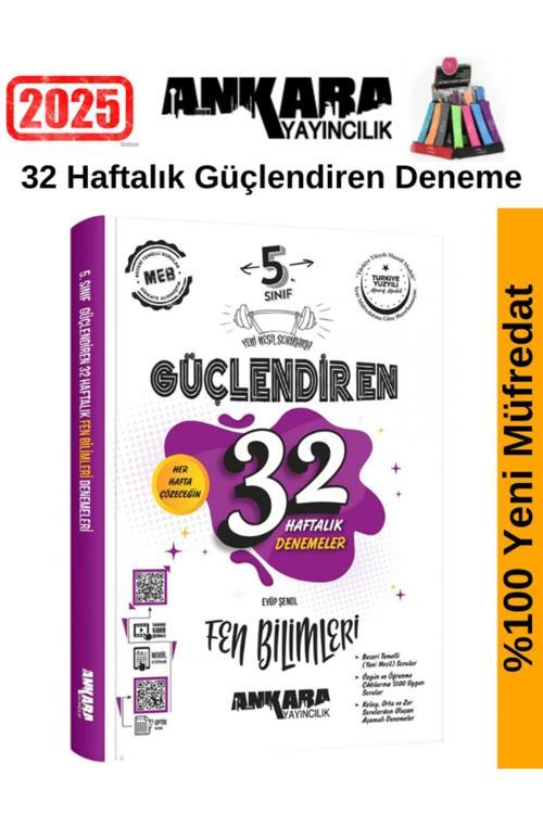 2025 5.Sınıf Güçlendiren Fen Bilimleri 32 Haftalık Deneme Seti+Kalemlik