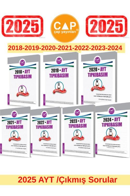 Çap Yayınları 2025 Ayt Sınavı 2018-2019-2020-2021-2022-2023-2024 Tıpkı Basım Çıkmış Sorular