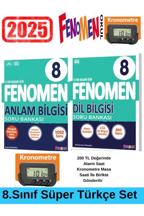 2025 8.Sınıf Lgs Hazırlık Anlam Bilgisi+Dilbilgisi Soru Bankası Seti (1052-850 Soru)+Kronometre