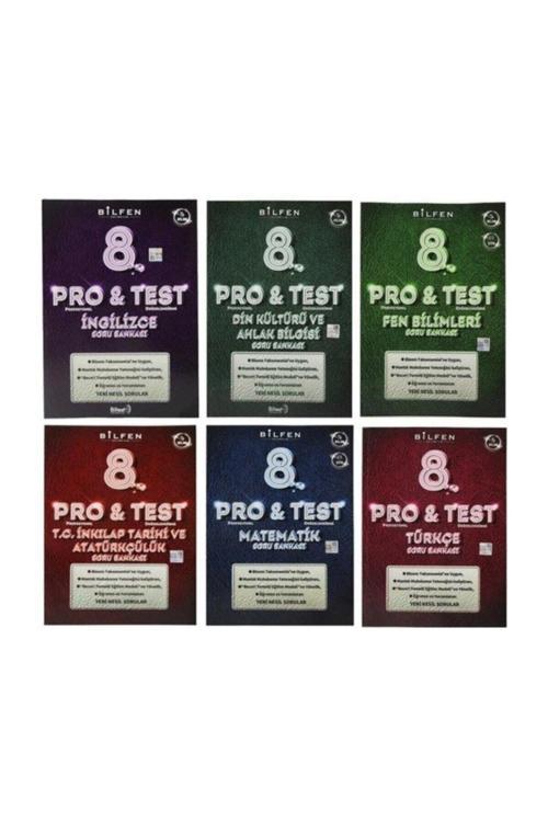 Bilfen 8. Sınıf Pro & Test Soru Bankası Seti 6 Kitap