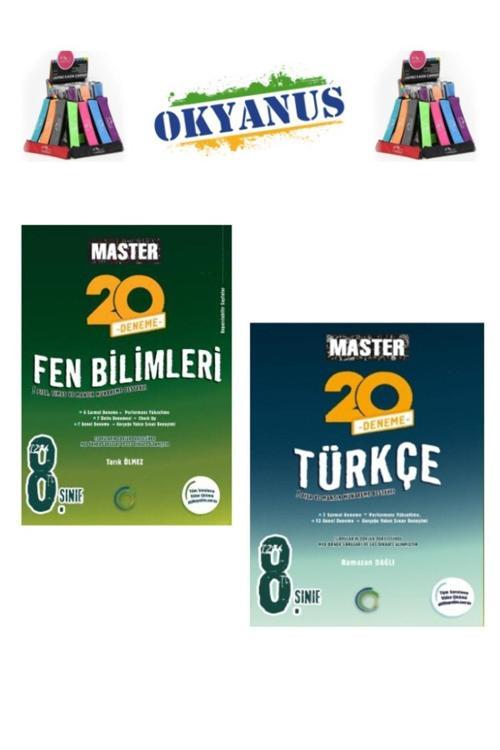 Güncel 8.Sınıf Lgs Hazırlık Master Fen-Türkçe 40 Deneme Seti+Kalemlik