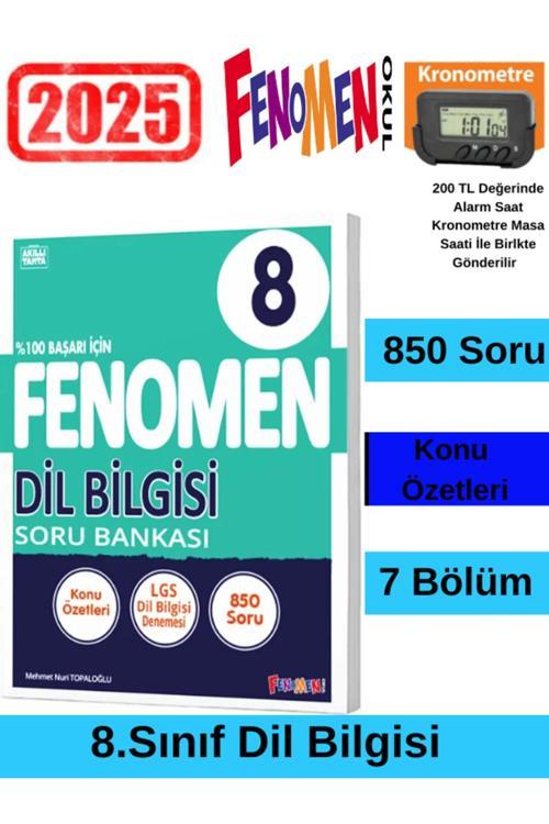 2025 8.Sınıf Lgs Hazırlık Dilbilgisi Soru Bankası(850 Soru)+Kronometre