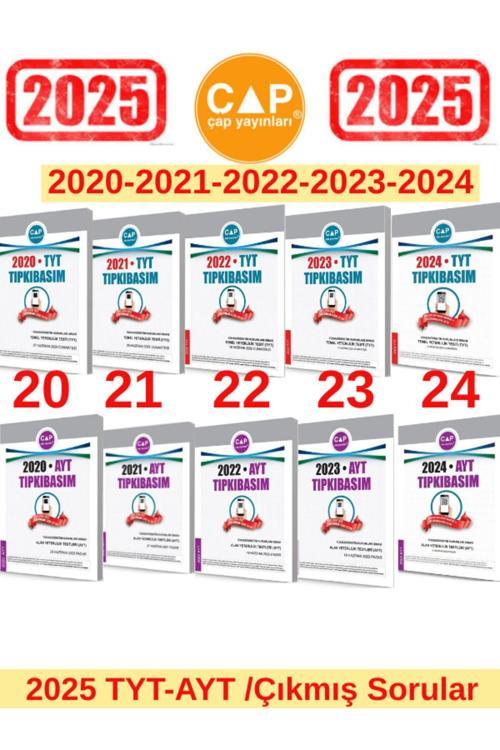 Çap 2025 Tyt-ayt Sınıvı Için 20-21-22-23-24 Tyt 20-21-22-23-24 Ayt Tıpkı Basım Çıkmış Sorular
