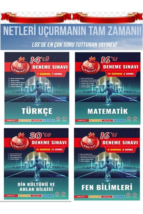 Nartest Yayınları Nartest 8.Sınıf Lgs Deneme Seti 4 Ders(Türkçe+Matematik+Fen+Sosyal)