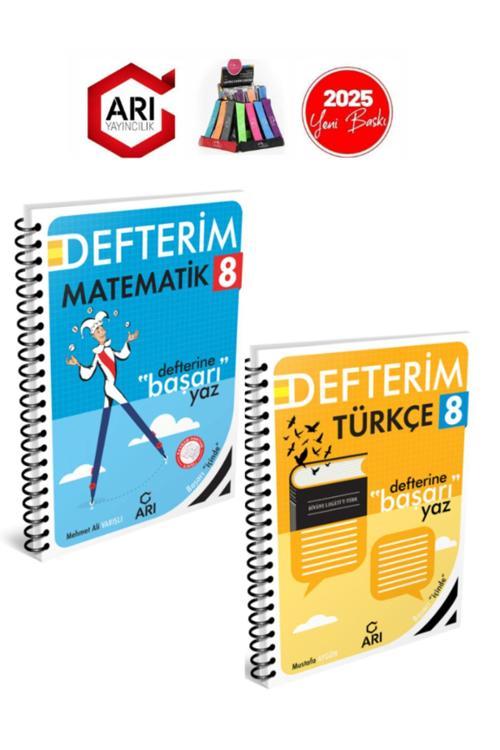 Arı 2025 8.Sınıf Lgs Hazırlık Matematik-Türkçe Konu Anlatımlı Defter Seti(2Kitap)+Kalemlik