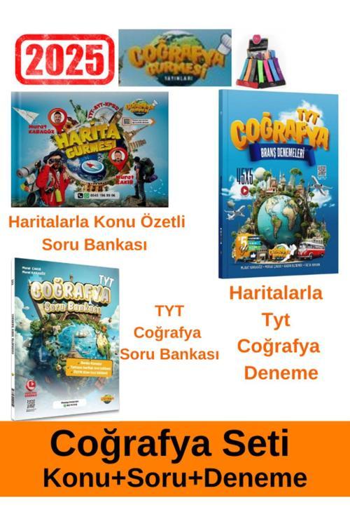 Coğrafya Gurmesi Yayınları Tyt Süper Haritalı Anlatım Süper Set 3 Kitap+Kalemlik(Yeni Ürün)