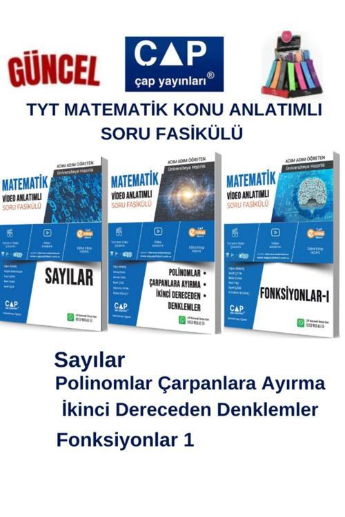 Çap Tyt Matematik Sayılar-Polinom-Fonksiyonlar 1-Konu Anlatımlı Soru Fasikül+Kalemlik