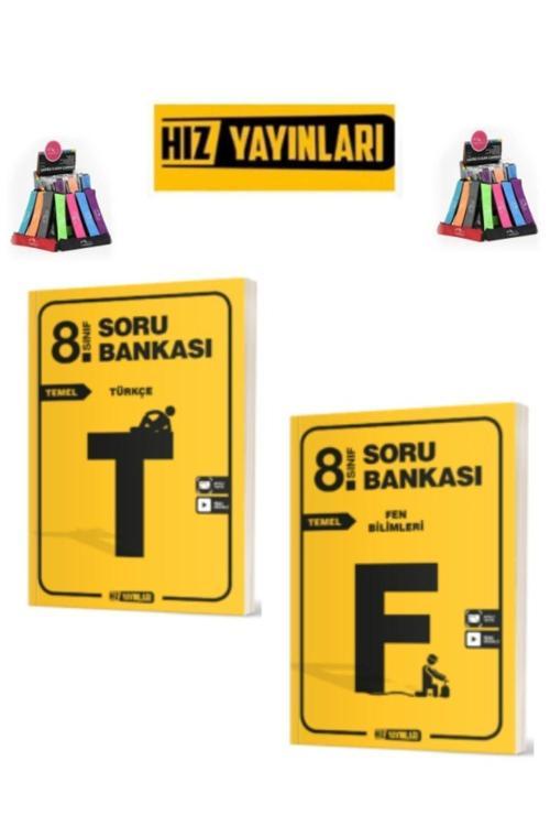 Güncel 8.Sınıf Lgs Hazırlık Temel Fen-Türkçe Video Çözümlü Soru Bankası Seti+Kalemlik