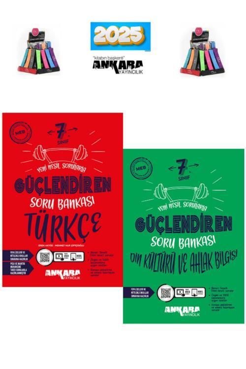 Ankara 7.Sınıf Türkçe-Din Kültürü(2Kitap)Soru Bankası Seti+ Kalemlik