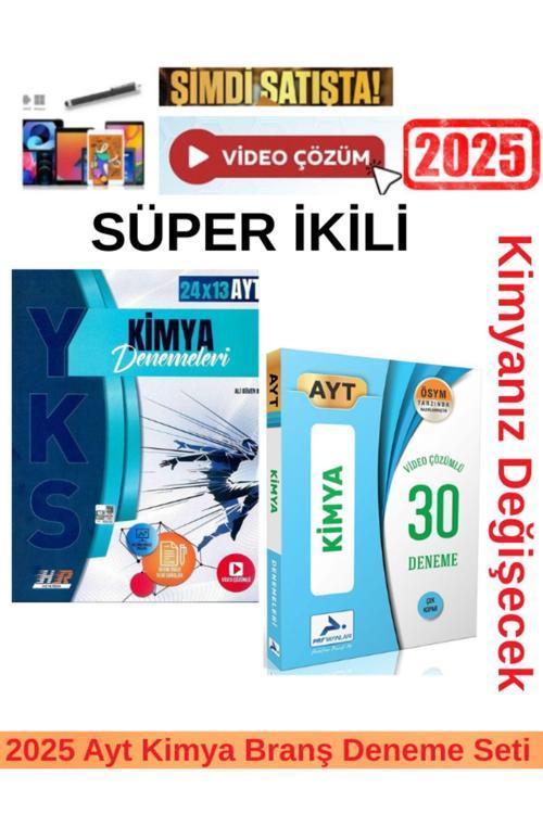 2025 Ayt Kimya 24x13 Branş Deneme +Paraf Ayt Kimya 30 Video Çözümlü Deneme Seti+Android Kalem