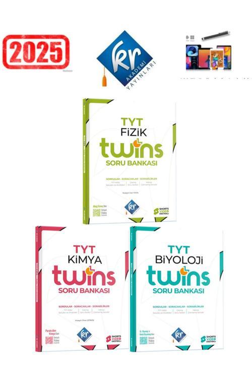 Mert Hoca Yayınları Tyt Twins Fizik Kimya Biyoloji Fkb Soru Bankası Seti Kr Akademi +Android Kalem