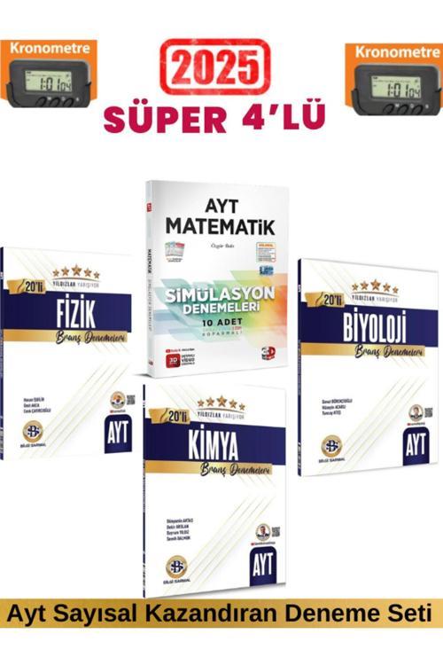 2025 Ayt Yıldızlar Fizik20+Kimya20+Biyoloji20 Deneme+3D Ayt Simulasyon Matematik 10 Deneme