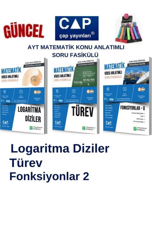 Çap Ayt Matematik Logaritma-Türev-Fonksiyon 2 Konu Anlatımlı Soru Fasikül+Kalemlik