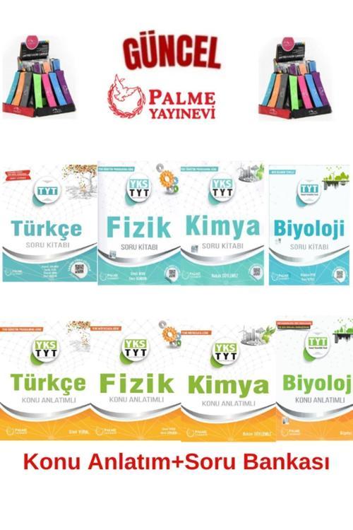 Güncel Tyt Türkçe-Fizik-Kimya-Biyoloji Konu Anlatımı+ Soru Bankası Seti+Kalemlik