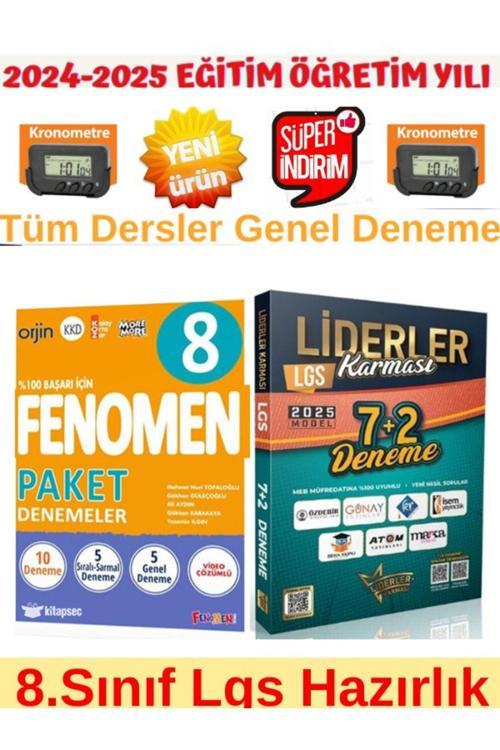 2025 8.sınıf Lgs 10 Genel Deneme Liderler Karması 7 2 Lgs Tüm Dersler 7 2 Deneme Kronometre