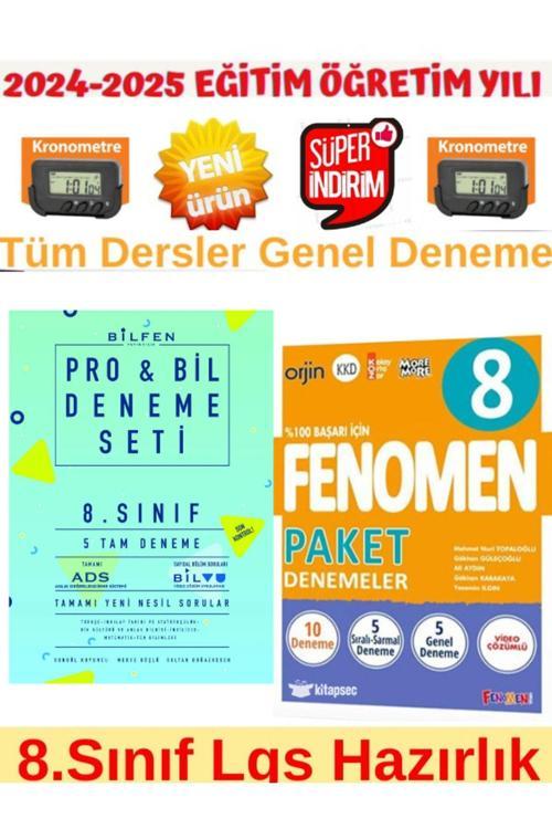2025 8.Sınıf Lgs Probil 5 li Deneme+Fenomen 2025 8.Sınıf Lgs 10 Genel Deneme+Kronometre