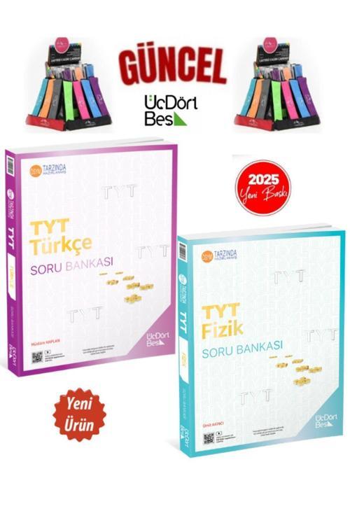 2025 Güncel Baskı Tyt Türkçe-Fizik(2 Kitap)Video Çözümlü Soru Bankası Seti+Kalemlik