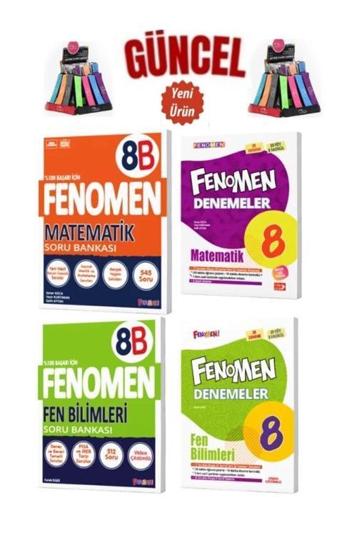 Güncel 8.Sınıf Matematik B(Zor)Soru Bankası-Deneme-Fen(B)Zor Soru Bankası-Deneme+Kalemlik