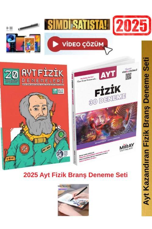 Ertan Sinan Şahin 2025 Ayt Fizik 20 Deneme+Miray Ayt Fizik 10 Deneme Seti+Android Kalem