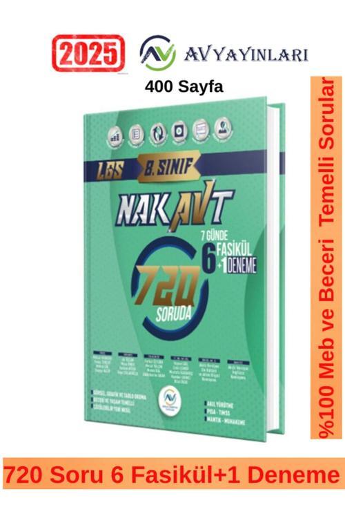 Av Yayınları Av Akıllı Versiyon Yayınları 8. Sınıf LGS Tam Tekrar Nakavt 7 Günde Fasikül Deneme