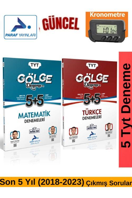 Paraf Yayınları Güncel Matematik 5+5 -Türkçe 5+5(5Deneme+5 ÇıkmışSoru)+Kronometre