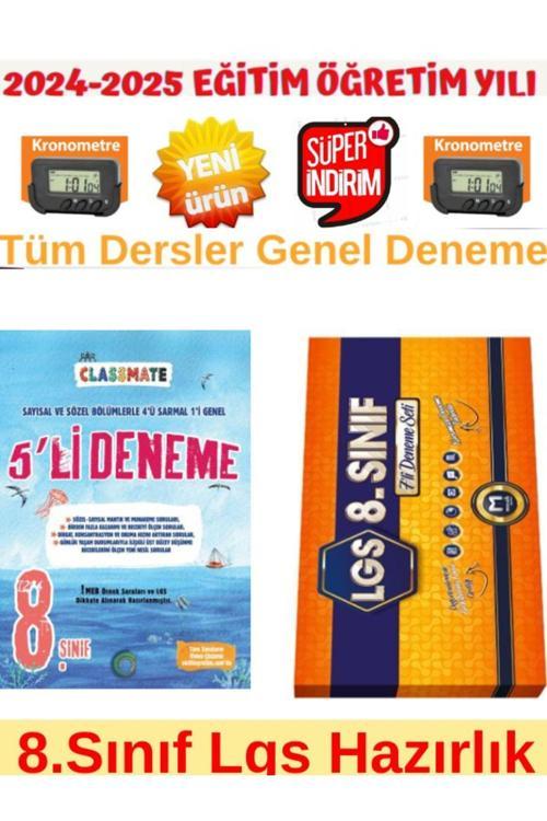 Okyanus Clas 8.Sınıf Lgs Tüm Dersler 5Li Deneme+Mozaik 8.Sınıf Lgs İntro 7 Deneme