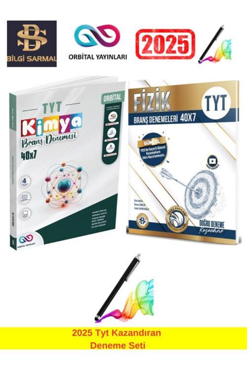 Orbital Yayınları 2025 Tyt Kimya 40X7 Branş Deneme+Bilgi Sarmal Tyt Fizik 40X7 Branş Deneme Seti+Android Kalem
