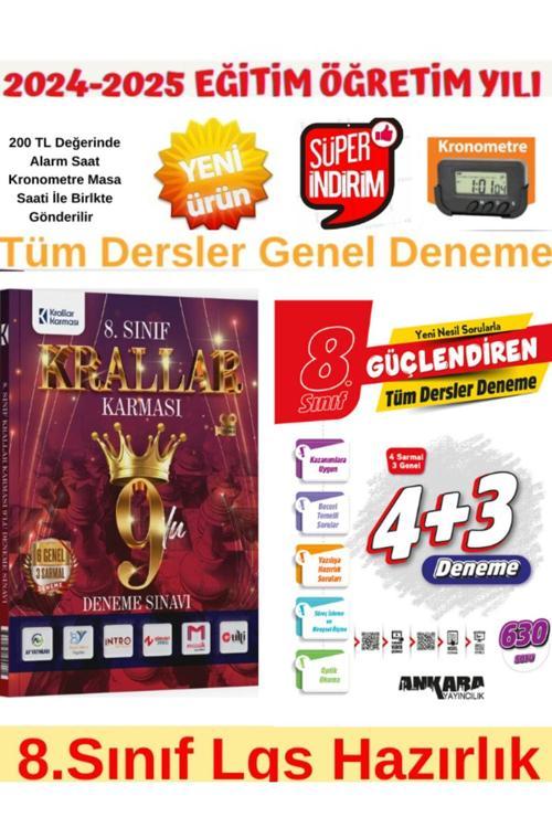 Krallar Karması 8.Sınıf Lgs Genel 9 lu Deneme+Ankara 8.Sınıf Lgs Tüm Ders 4+3 Genel Deneme